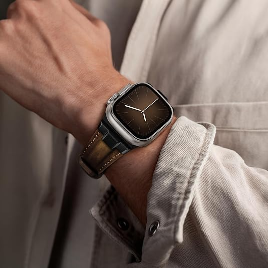Genuine Leather Watch Band for Apple Watch | Suitisbest Replacement Strap for Ultra 2/1 & All Series