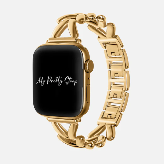 Adjustable Stainless Steel Apple Watch Band, Tool-Free Resizing for Series 1–11, SE & Ultra