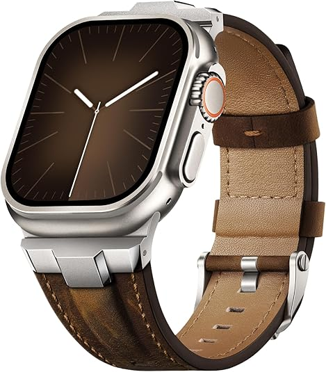 Genuine Leather Watch Band for Apple Watch | Suitisbest Replacement Strap for Ultra 2/1 & All Series