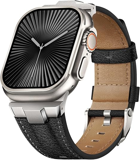 Genuine Leather Watch Band for Apple Watch | Suitisbest Replacement Strap for Ultra 2/1 & All Series
