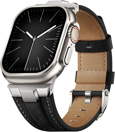 Genuine Leather Watch Band for Apple Watch | Suitisbest Replacement Strap for Ultra 2/1 & All Series