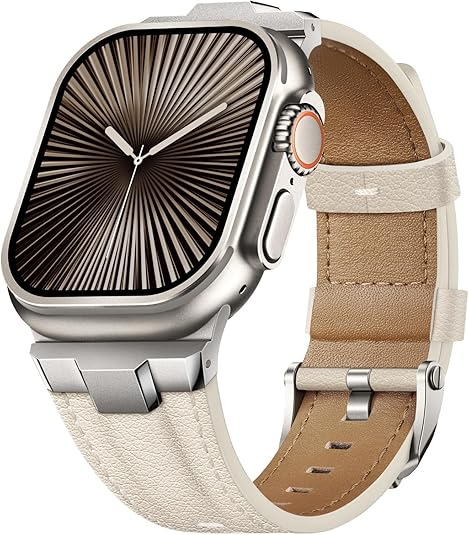 Genuine Leather Watch Band for Apple Watch | Suitisbest Replacement Strap for Ultra 2/1 & All Series