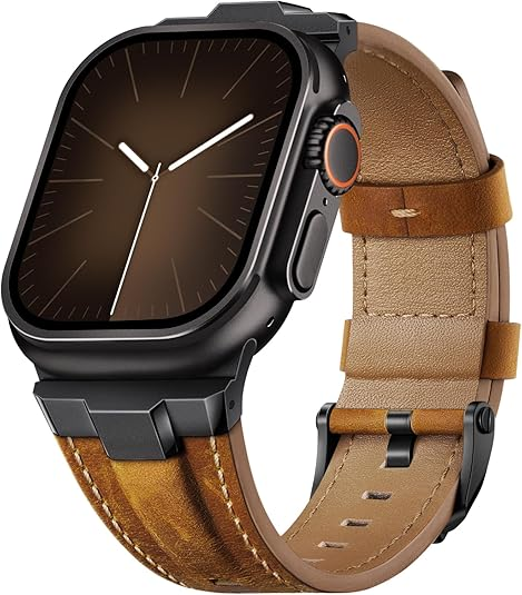 Genuine Leather Watch Band for Apple Watch | Suitisbest Replacement Strap for Ultra 2/1 & All Series