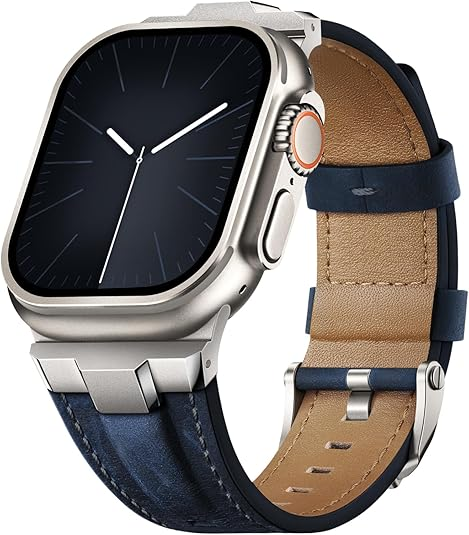 Genuine Leather Watch Band for Apple Watch | Suitisbest Replacement Strap for Ultra 2/1 & All Series
